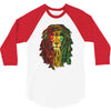 rasta lion 3/4 Sleeve Shirt