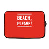 beach please Laptop sleeve