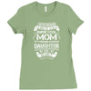 Super Cool Mommy Of A Freaking Awesome Daughter Ladies Fitted T-Shirt