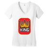 king red Women's V-Neck T-Shirt