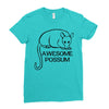 awesome possum Ladies Fitted T-Shirt