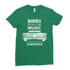 driver picks the music passenger shuts his cakehole Ladies Fitted T-Shirt