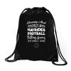 dreaming about pumpkin spice hayrides footbal falling leaves family ti Drawstring Bags