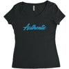authentic shirt Women's Triblend Scoop T-shirt