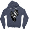 screaming hand werewolf Zipper Hoodie