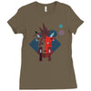 red xiii Ladies Fitted T-Shirt