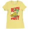 beach party Ladies Fitted T-Shirt