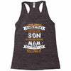 Super Cool Son Of A Freaking Awesome Mom Racerback Tank