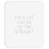 i'm a lot cooler on the internet Mousepad