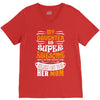 My Daughter Is Super Awesome Her Mom V-Neck Tee