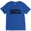 life begins after coffee V-Neck Tee
