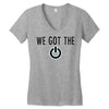 we got the power 4 Women's V-Neck T-Shirt