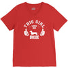 This Girl Loves Her Doxie V-Neck Tee
