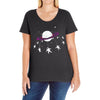 Saturn Swing Ladies Curvy T-Shirt