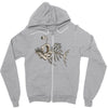 animal fishing tee graphic Zipper Hoodie