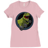 big guns black backing Ladies Fitted T-Shirt
