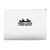 paddle faster i hear banjos Accessory Pouches