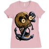 skull anchor Ladies Fitted T-Shirt