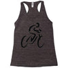 bike rider biker cyclist Racerback Tank