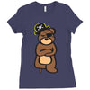 pirate bear Ladies Fitted T-Shirt