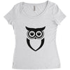 owl  (9) Women's Triblend Scoop T-shirt