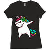 DABBİNG LEPRECHAUN UNİCORN Ladies Fitted T-Shirt