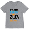 Class of 2017 Proud Papaw Graduation V-Neck Tee