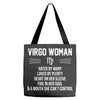 Virgo Woman Tote Bags