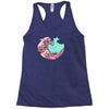 japanese pastel kawaii anime meme surf beach wave Racerback Tank