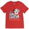 This Girl Loves Her Dalmatian V-Neck Tee