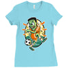frankenstein soccer Ladies Fitted T-Shirt