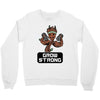groot grow strong galaxy gym fitness mashup Crewneck Sweatshirt