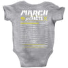 March Girl Facts Pisces Baby Onesie