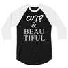 cute beautiful 3/4 Sleeve Shirt