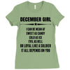 Super December Girl Ladies Fitted T-Shirt