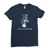 just a little light reading Ladies Fitted T-Shirt