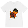 nightmeow on elm street V-Neck Tee