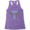 my hero is now my angel stomach cancer awareness Racerback Tank