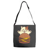 i has cheezburger! Adjustable Strap Totes