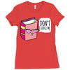 no judging! Ladies Fitted T-Shirt