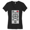 rude remote control, ideal funny birthday gift or present Women's V-Neck T-Shirt