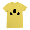 Chicken and Little Chick Ladies Fitted T-Shirt