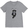 bull dog american falg V-Neck Tee