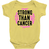 strong than cancer Baby Bodysuit
