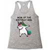 mom of the birthday girl Racerback Tank