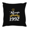 kings are born in 1992 Throw Pillow