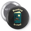 reading is fun Pin-back button