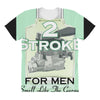 2 stroke aftershave, ideal birthday gift present. All Over Women's T-shirt