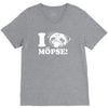 i love m&ouml;pse funny V-Neck Tee