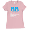 Papa Noun Definition Ladies Fitted T-Shirt